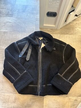 Elan Black Fleece Puffer Jacket